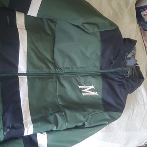A large winter wild hood jacket